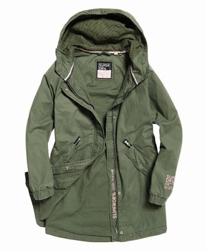 Superdry Bianca Oversized Parka Női Kabát Khaki | ZJFBP2910